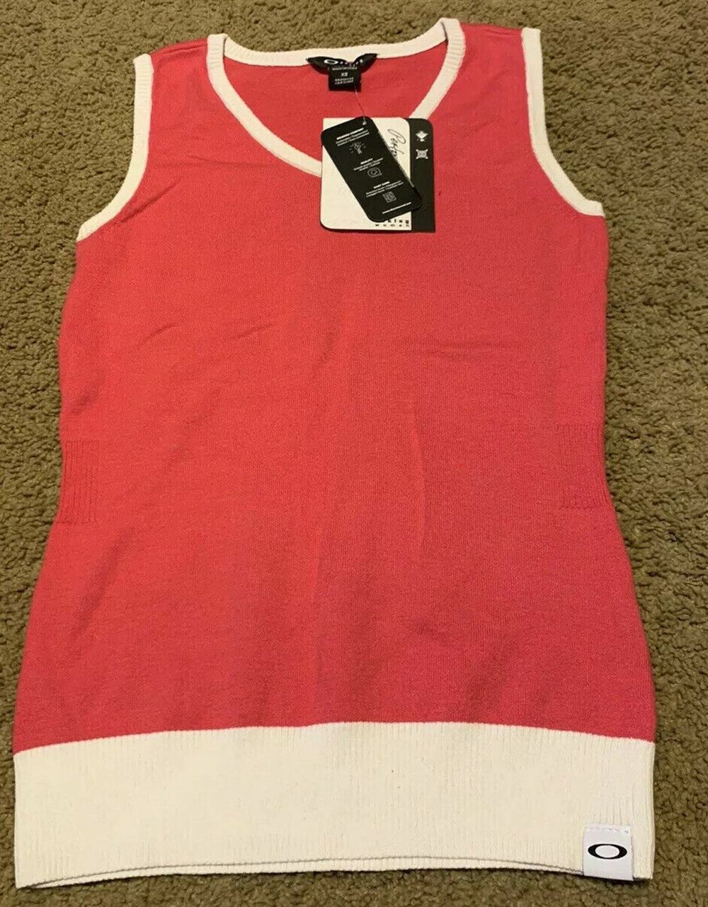Oakley Pink & White Thermo Cool Tank Top Womens Size XS